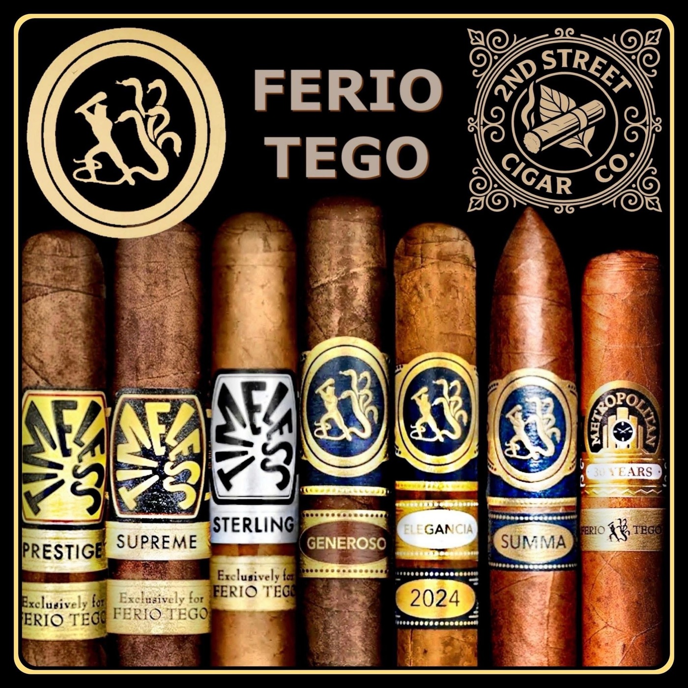 Ferio Tego Timeless and Generoso cigars
